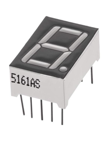 Tubo de Display LED Digital Rojo uxcell 19mm 10 Pines 10pcs