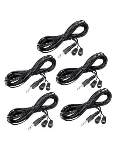Cable de Extensión Infrarrojo uxcell 3m 3.5mm Doble Cabeza