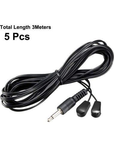 Cable de Extensión Infrarrojo uxcell 3m 3.5mm Doble Cabeza