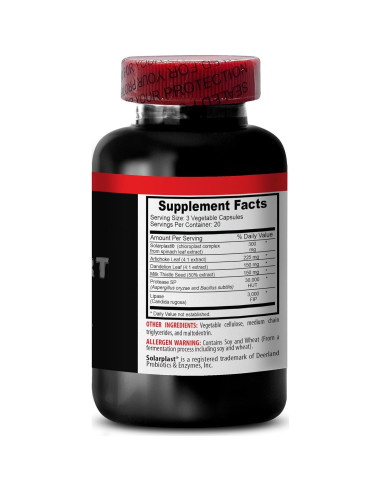 Suplemento Hepático VIP Vitaminas 120 Cápsulas Desintoxicante