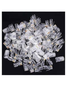 1000 Conectores RJ-45 Cat6 Fjyikj para Cable Ethernet UTP
