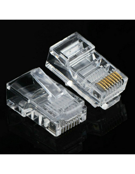 1000 Conectores RJ-45 Cat6 Fjyikj para Cable Ethernet UTP