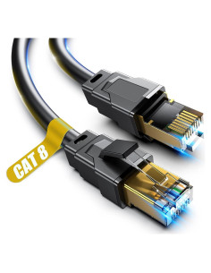 Cable Ethernet Cat 8 Vabogu 0.91m 40Gbps 2000MHz Blindado