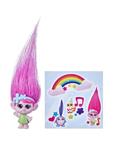 Conjunto de Fiesta Trolls para Niñas - 6 Bolsas Sorpresa con Mini Figuras y Stickers