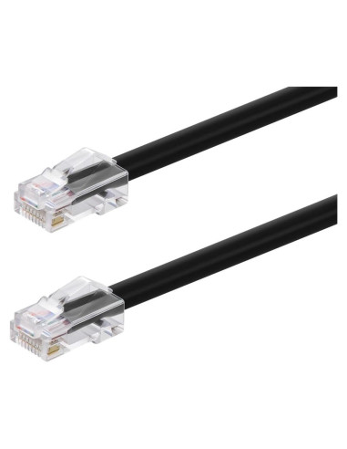Cable Ethernet Cat6A Monoprice 3.05m Sin Botón STP Negro