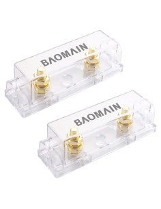 Soporte de Fusible ANL Baomain - 2 Piezas Chapado en Oro