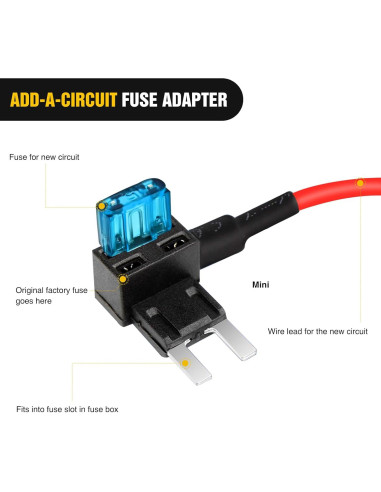 Adaptador de Fusible Nilight Add-a-Circuit 10 Piezas 15A
