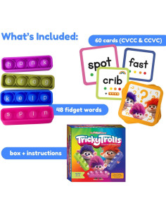 Juego de Lectura Trolls Engañosos - Aprendizaje Divertido 4+ Años 2