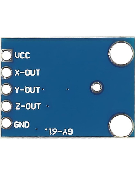 5 Módulos Acelerómetro GY-61 ADXL335 3 Ejes Salida Analógica 5 Módulos Acelerómetro GY-61 ADXL335 3 Ejes Salida Analógica
