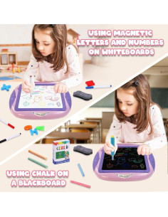 Pizarra de Dibujo Magnética Cokzer para Niñas 1-2 Años 2