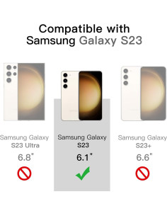 Funda Bumper JETech para Samsung Galaxy S23 5G Transparente 2