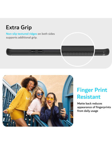 Funda TUDIA para OnePlus 8 5G - Grado Militar Doble Capa Negra