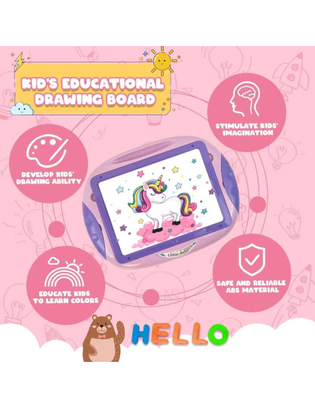 Pizarra de Dibujo Magnética Cokzer para Niñas 1-2 Años Pizarra de Dibujo Magnética Cokzer para Niñas 1-2 Años