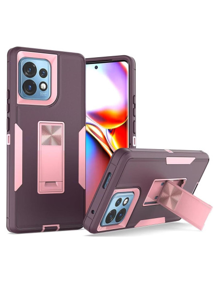 Funda Doble Capa Tothedu Rosa para Motorola Edge+ 2023