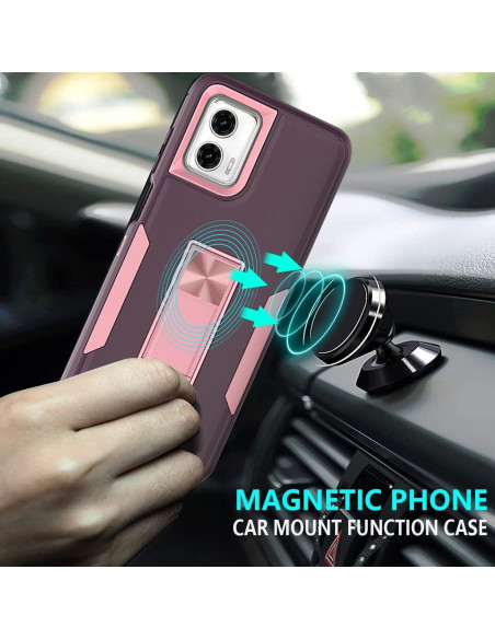 Funda Doble Capa Tothedu Rosa para Motorola Edge+ 2023