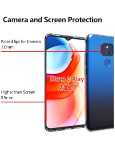 Funda Transparente TPU KEEPCA para Moto G Play 2021 - Antirayaduras 2