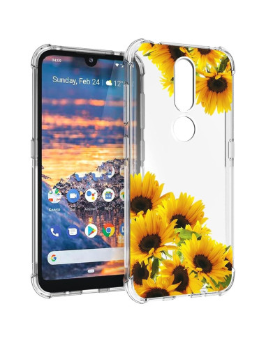 Funda TPU para Nokia 4.2 TA-1184 - Diseño Girasol, Ultra Clara