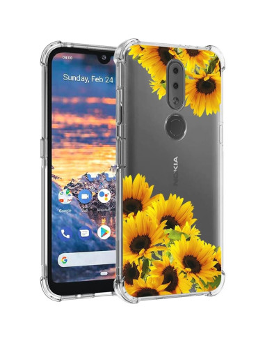 Funda TPU para Nokia 4.2 TA-1184 - Diseño Girasol, Ultra Clara