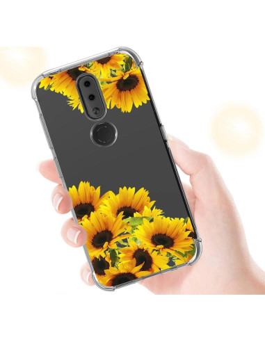 Funda TPU para Nokia 4.2 TA-1184 - Diseño Girasol, Ultra Clara
