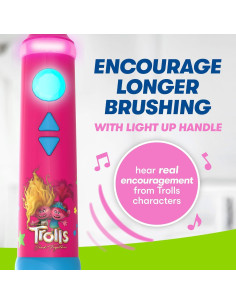 Cepillo de Dientes Eléctrico Interactivo Firefly Trolls 3+ 2