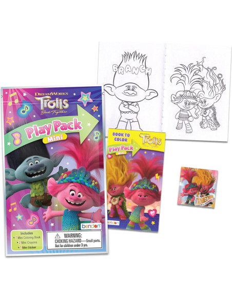Conjunto de Fiesta Mini Trolls Dreamworks - 24 Paquetes de Juego