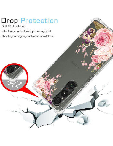 Funda de Silicona TPU Rosa para Sony Xperia 1 V 6.5"