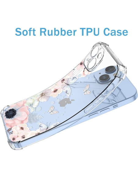 Funda Protectora LG V60 ThinQ / G9 Floral Rosa Antigolpes Funda Protectora LG V60 ThinQ / G9 Floral Rosa Antigolpes