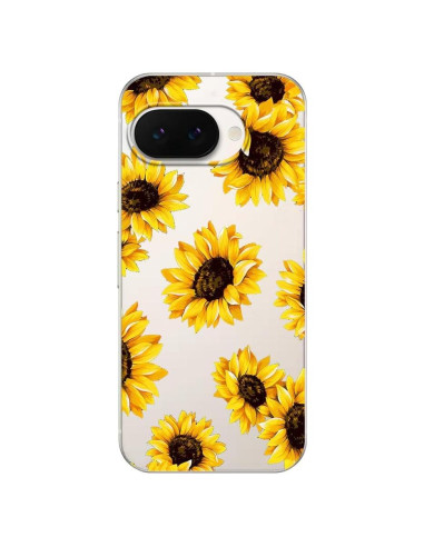 Funda TPU Blingy's para Google Pixel 9a Floral Girasoles 6.3"