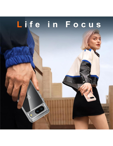 Funda Transparente Oterkin para Google Pixel 8 con 2 Protectores Funda Transparente Oterkin para Google Pixel 8 con 2 Protectores