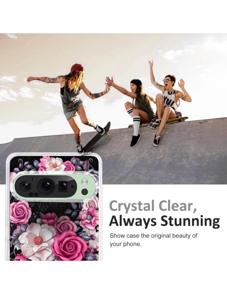 Funda Protectora Gxmeuie para Google Pixel 9 Pro XL Floral TPU Funda Protectora Gxmeuie para Google Pixel 9 Pro XL Floral TPU