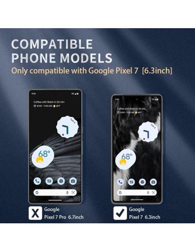 Funda Transparente BOKOO para Google Pixel 7 - Antigolpes y Antideslizante