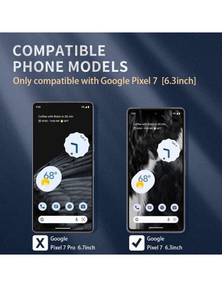 Funda Transparente BOKOO para Google Pixel 7 - Antigolpes y Antideslizante