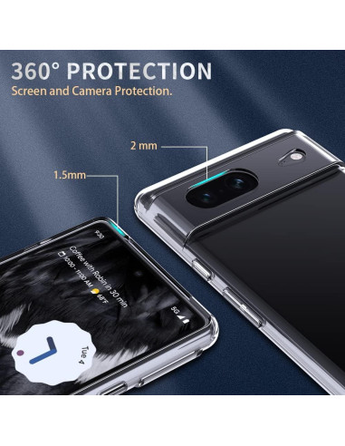 Funda Transparente BOKOO para Google Pixel 7 - Antigolpes y Antideslizante