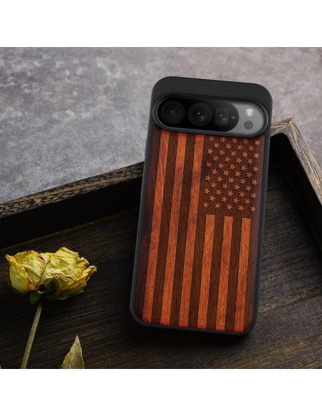 Funda de Madera Carveit para Google Pixel 9 Pro - Antichoque Funda de Madera Carveit para Google Pixel 9 Pro - Antichoque