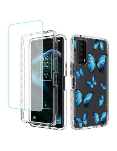 Funda Protectora Transparente para TCL Stylus 5G 2022 con Protector de Pantalla