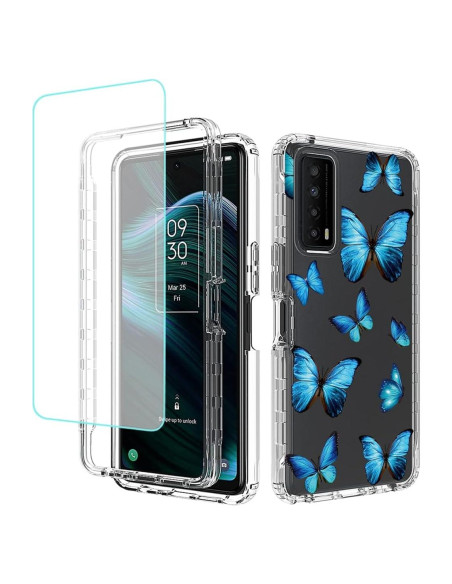 Funda Protectora Transparente para TCL Stylus 5G 2022 con Protector de Pantalla