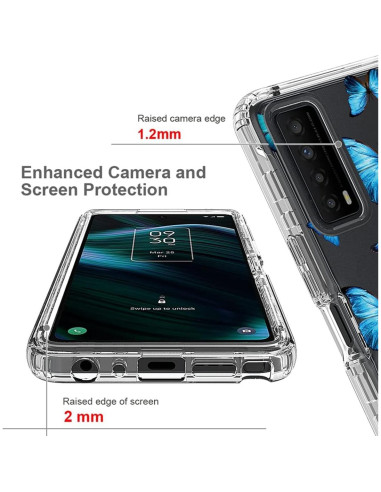 Funda Protectora Transparente para TCL Stylus 5G 2022 con Protector de Pantalla