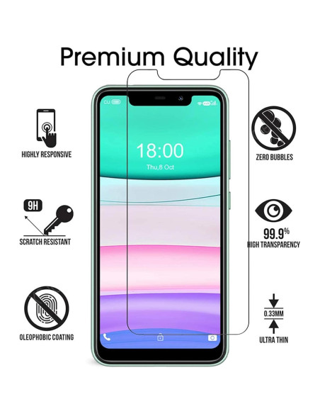 5 Protectores de Pantalla Vidrio Templado DAMONDY TCL K32 5G