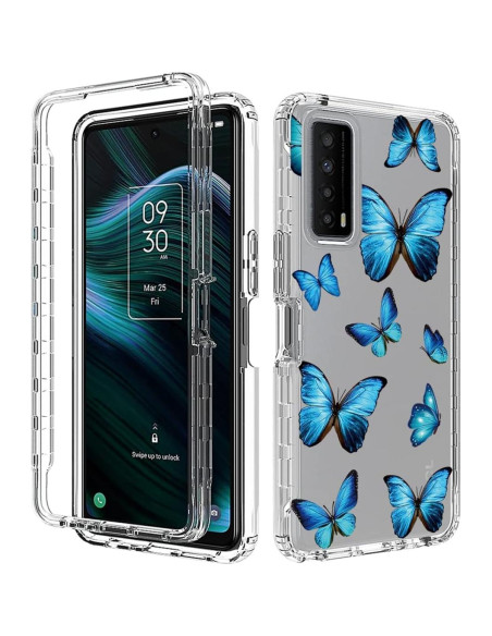 Funda Protectora Transparente para TCL Stylus 5G 2022 con Protector de Pantalla