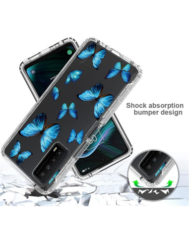 Funda Protectora Transparente para TCL Stylus 5G 2022 con Protector de Pantalla