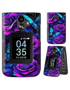 Funda Dikoer para TCL Flip 3 T435 2024 con Protector de Pantalla