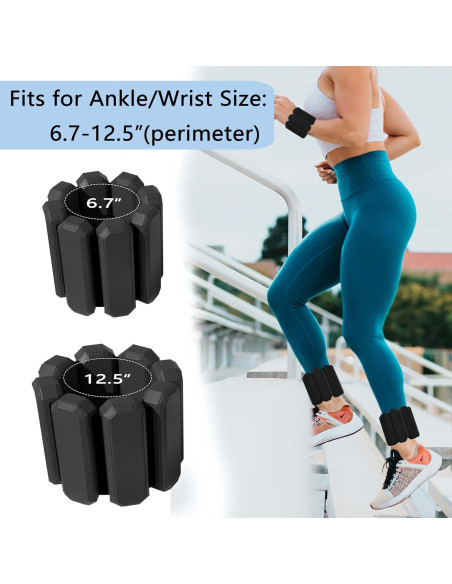 Pesas Ajustables para Muñeca y Tobillo Mibcocny 0.91 kg