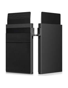 Cartera Slim ONLOOKER para Hombres con Bloqueo RFID - Negro Mate