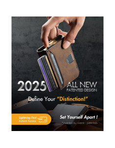 Billetera minimalista para hombres iwantit con bloqueo RFID 2