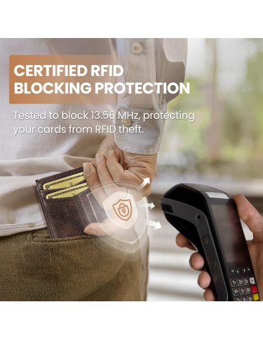 Cartera Slim RUNBOX RFID Minimalista para Hombres - Gunmetal