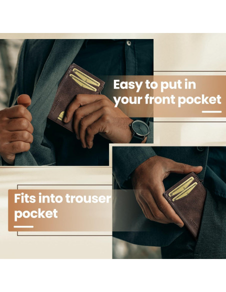 Cartera Slim RUNBOX RFID Minimalista para Hombres - Gunmetal Cartera Slim RUNBOX RFID Minimalista para Hombres - Gunmetal