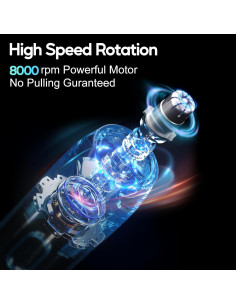 Recortador de Vello Nasal Hacli YP-7217 Inalámbrico 8000RPM 2