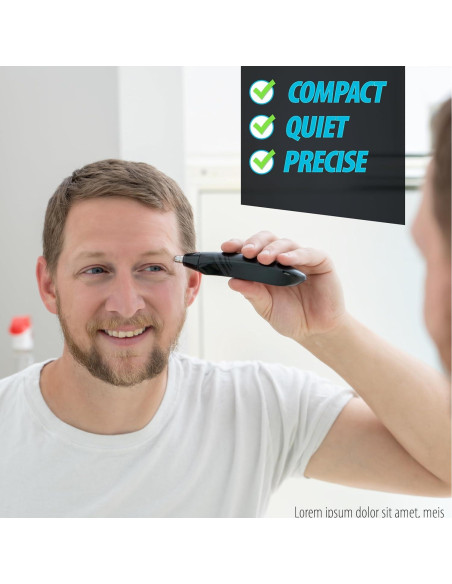 Recortador de Vello Nasal Hacli YP-7217 Inalámbrico 8000RPM