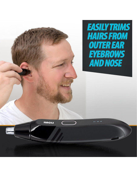 Recortador de Vello Nasal Hacli YP-7217 Inalámbrico 8000RPM