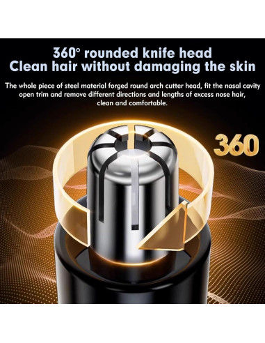 Recortador de Vello Nasal y Facial TWAKA Recargable USB